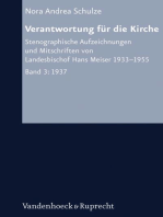 Verantwortung für die Kirche III: Stenographische Aufzeichnungen und Mitschriften von Landesbischof Hans Meiser 1933–1955. Bd. 3: 1937