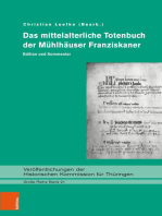 Das mittelalterliche Totenbuch der Mühlhäuser Franziskaner: Edition und Kommentar