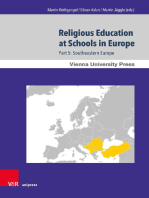 Religious Education at Schools in Europe: Part 5: Southeastern Europe. In cooperation with Sabine Hermisson and Maximillian Saudino