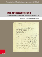 Die Antrittsvorlesung: Wiener Universitätsreden der Philosophischen Fakultät