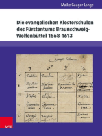 Die evangelischen Klosterschulen des Fürstentums Braunschweig-Wolfenbüttel 1568–1613