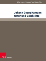 Johann Georg Hamann: Natur und Geschichte: Acta des Elften Internationalen Hamann-Kolloquiums an der Kirchlichen Hochschule Wuppertal/Bethel 2015