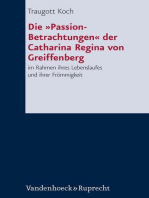 Die »Passion-Betrachtungen« der Catharina Regina von Greiffenberg