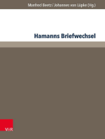 Hamanns Briefwechsel: Acta des Zehnten Internationalen Hamann-Kolloquiums an der Martin Luther-Universität Halle-Wittenberg 2010