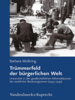 Trümmerfeld der bürgerlichen Welt: Universität in den gesellschaftlichen Reformdiskursen der westlichen Besatzungszonen (1945–1949)
