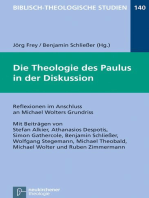 Die Theologie des Paulus in der Diskussion: Reflexionen im Anschluss an Michael Wolters Grundriss