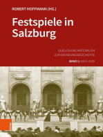 Festspiele in Salzburg: Quellen und Materialien zur Gründungsgeschichte. Band 1: 1913-1920
