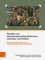 Studien zur deutschsprachig-jüdischen Literatur und Kultur: Standortbestimmungen eines transdisziplinären Forschungsfeldes