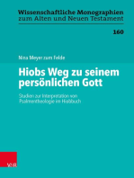 Hiobs Weg zu seinem persönlichen Gott: Studien zur Interpretation von Psalmentheologie im Hiobbuch