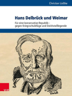 Hans Delbrück und Weimar: Für eine konservative Republik – gegen Kriegsschuldlüge und Dolchstoßlegende