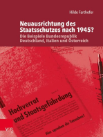Neuausrichtung des Staatsschutzes nach 1945?: Die Beispiele Bundesrepublik Deutschland, Italien und Österreich