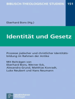 Identität und Gesetz: Prozesse jüdischer und christlicher Identitätsbildung im Rahmen der Antike