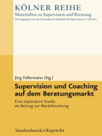 Supervision und Coaching auf dem Beratungsmarkt: Eine explorative Studie als Beitrag zur Marktforschung