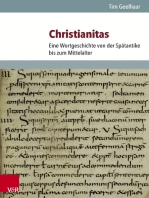 Christianitas: Eine Wortgeschichte von der Spätantike bis zum Mittelalter