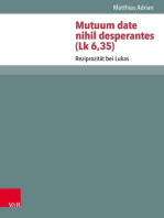 Mutuum date nihil desperantes (Lk 6,35)