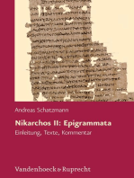 Nikarchos II: Epigrammata: Einleitung, Texte, Kommentar