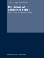 Die »Sense of Coherence Scale«: Testhandbuch zur deutschen Version