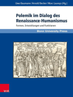 Polemik im Dialog des Renaissance-Humanismus: Formen, Entwicklungen und Funktionen