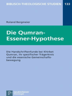 Die Qumran-Essener-Hypothese: Die Handschriftenfunde bei Khirbet Qumran, ihr spezifischer Trägerkreis und die essenische Gemeinschaftsbewegung