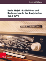 Radio Majak – Radiohören und Radiomachen in der Sowjetunion, 1964–1991