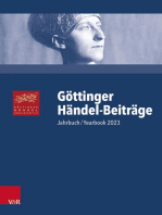 Göttinger Händel-Beiträge, Band 24: Jahrbuch/Yearbook 2023