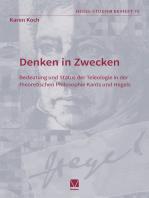 Denken in Zwecken: Bedeutung und Status der Teleologie in der theoretischen Philosophie Kants und Hegels