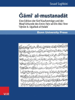 Gami' al-mustanadat: Eine Edition der fünf Kaufverträge und der Waqf-Urkunde des Emirs Faḫr ad-Dīn Abū ʿAmr ʿUṯmān b. Uġulbak al-Ḥalabī