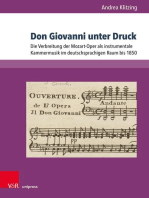 Don Giovanni unter Druck: Die Verbreitung der Mozart-Oper als instrumentale Kammermusik im deutschsprachigen Raum bis 1850