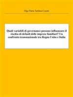 Quali variabili di governance possono influenzare il rischio di default delle imprese familiari? Un confronto transnazionale tra Regno Unito e Italia