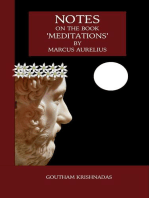 Notes on the Book 'Meditations' by Marcus Aurelius