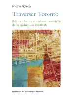 Traverser Toronto: Récits urbains et culture matérielle de la traduction théâtrale