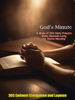 God's Minute A Book of 365 Daily Prayers Sixty Seconds Long for Home Worship: A Collection of Biblical Wisdom and Spiritual Guidance for Christians
