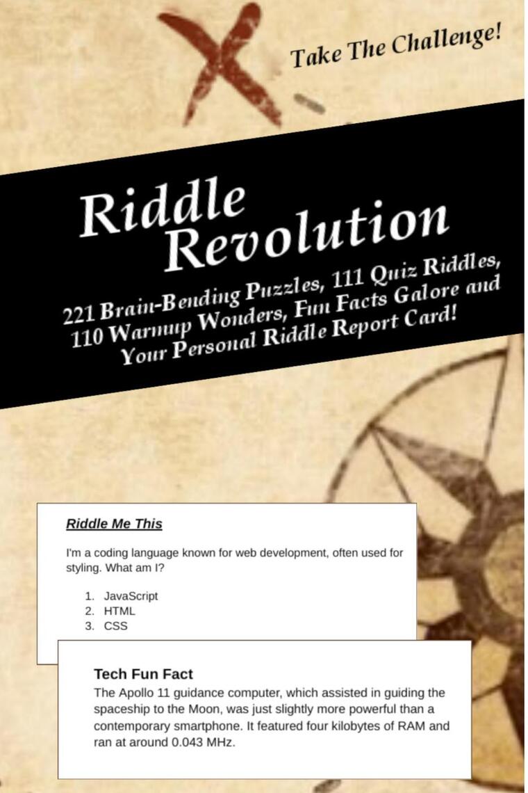 Riddle Revolution: 221 Brain-Bending Puzzles, 111 Quiz Riddles, 110 ...