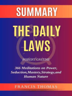 Summary of The Daily Laws by Robert Greene