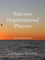 Sunrises Organizational Planner: One Year Blank Dates
