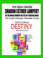 DESTINY Dare to Dream - Written in Letter D: Awesome Art of Alliteration Using One Letter of the Alphabet - Gift of Genius, 5 Star Reviews!