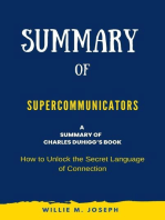 Summary of Supercommunicators by Charles Duhigg