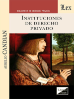 Instituciones de derecho privado