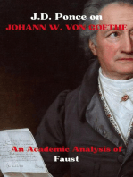 J.D. Ponce on Johann W. Von Goethe: An Academic Analysis of Faust: Weimar Classicism Series, #1