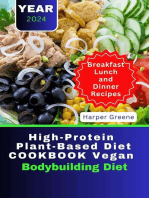 High-Protein Plant-Based Diet Cookbook Vegan Bodybuilding Diet