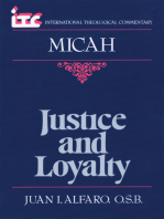 Micah: Justice and Loyalty