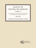 Manual de historia del derecho. Tomo VI