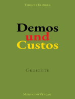 Demos und Custos: Gedichte. Über Demokratie und ihre Verletzlichkeit