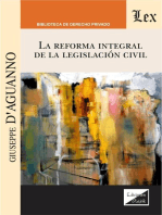 La reforma integral de la legislación civil