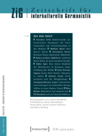 Zeitschrift für interkulturelle Germanistik: 14. Jahrgang, 2023, Heft 2: Mediterrane Interkulturalität in der Moderne