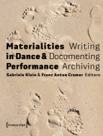 Materialities in Dance and Performance: Writing, Documenting, Archiving