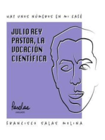 Julio Rey Pastor, la vocación científica