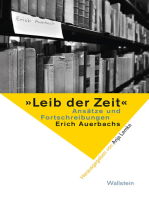 »Leib der Zeit«: Ansätze und Fortschreibungen Erich Auerbachs