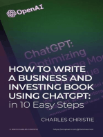 How to Write a Business and Investing Book using ChatGPT