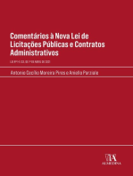 Comentários à Nova Lei de Licitações Públicas e Contratos Administrativos